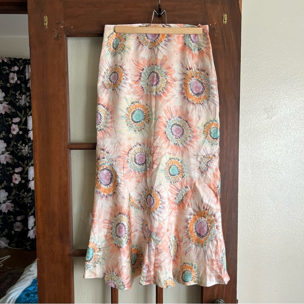 Harve Benard Silk Floral Maxi Skirt (4)